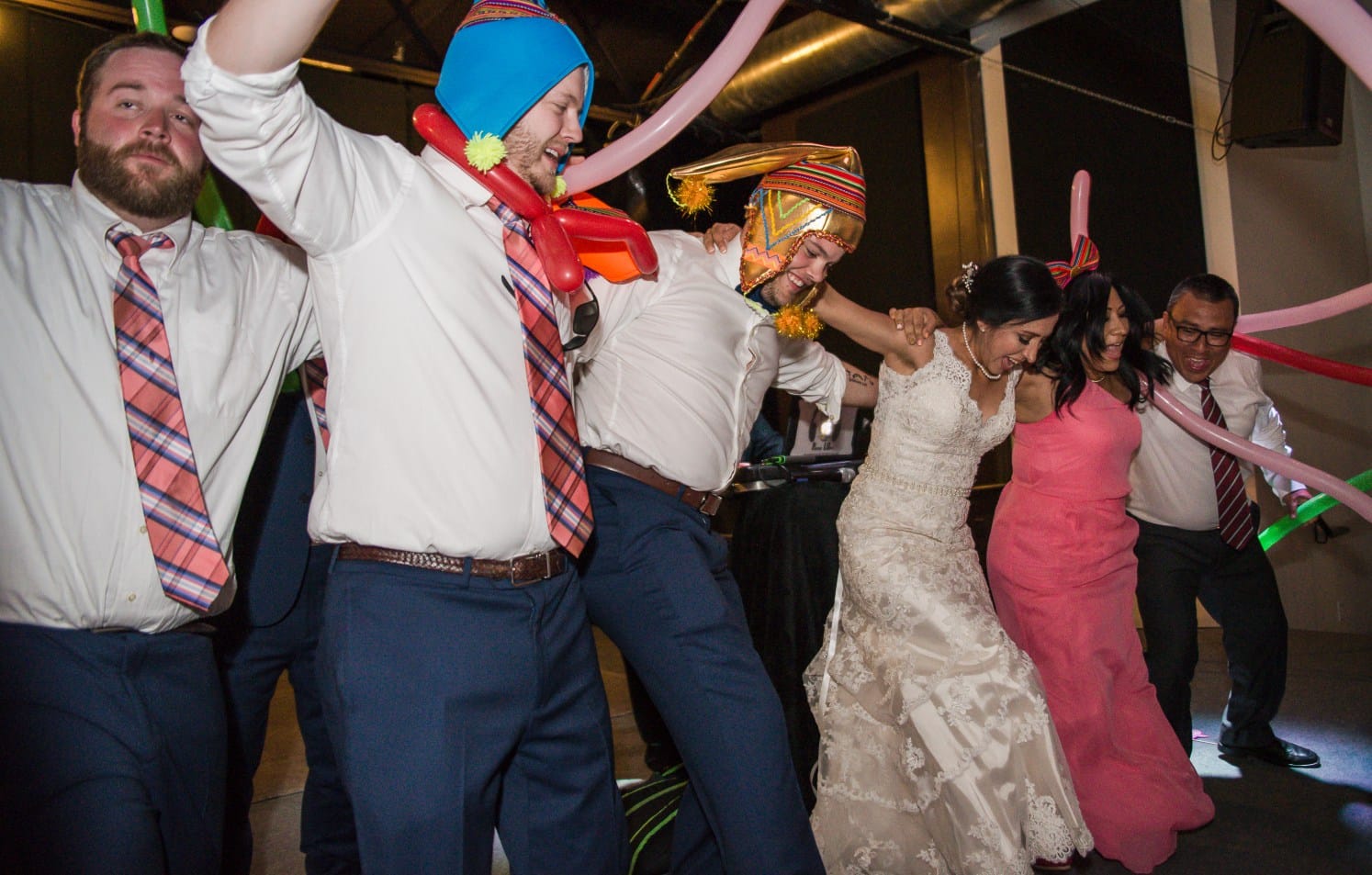 Sandra and Jacob celebrating Hora Loca with guests at Highland Brewing